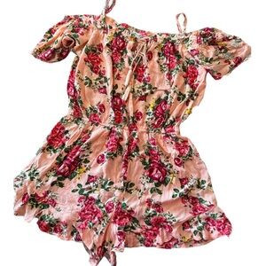 FLORAL ROMPER SIZE LARGE-JUNIORS